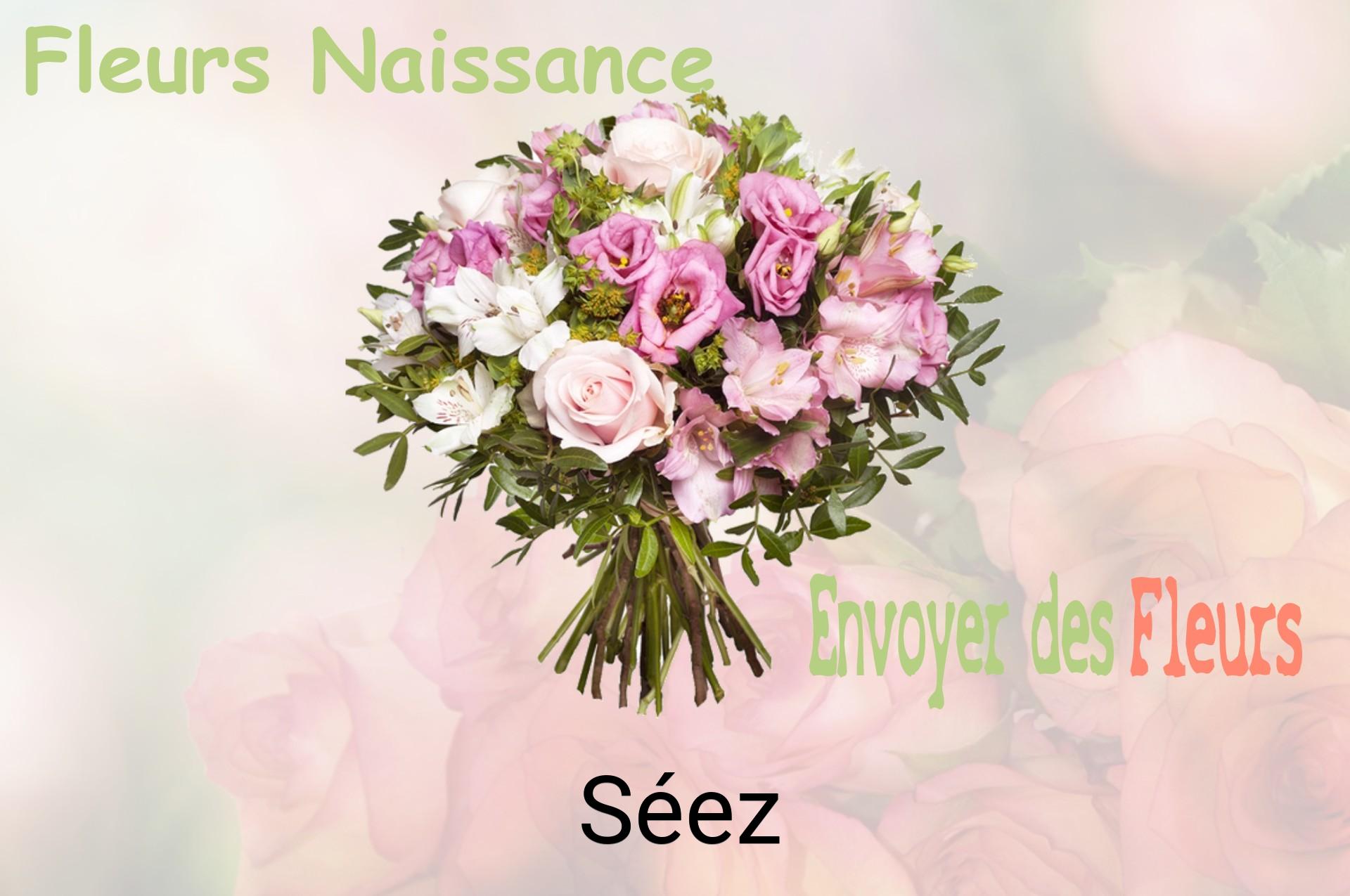 Bouquet de fleurs de naissance livré à Séez