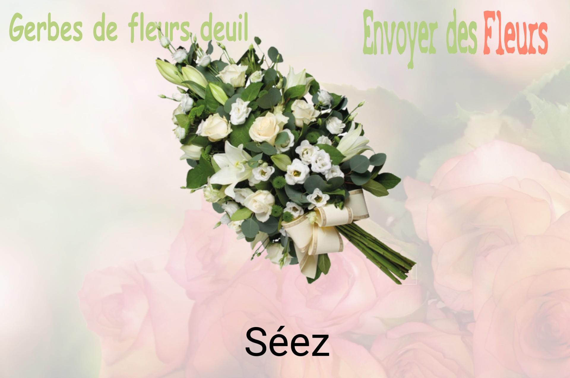 Gerbe de fleurs de deuil livrée à Séez